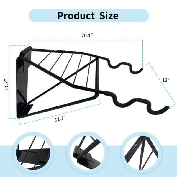 Wall Mounted Bicycle Foldup Hanger